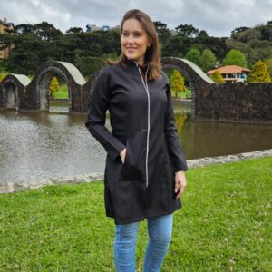 Jaleco em Oxford na cor preta