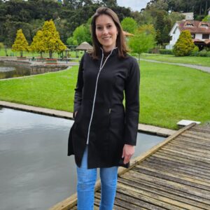 Jaleco Preto em Oxford