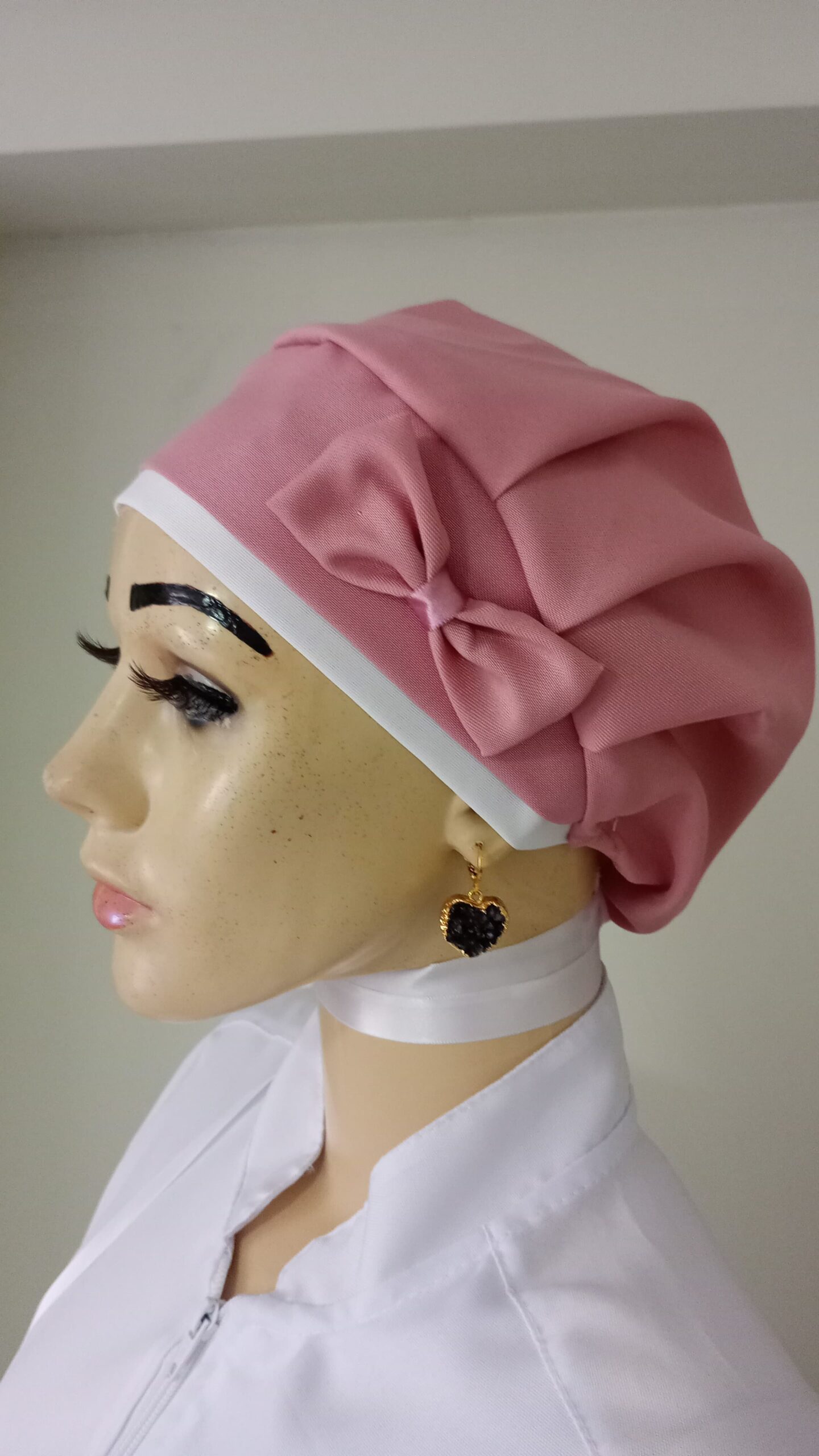 Touca Rose aba rose tecido oxford ref. 2021